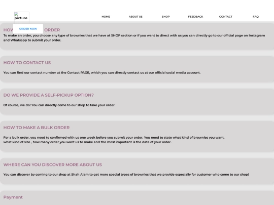 faq screenshot