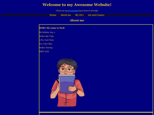 aboutme screenshot