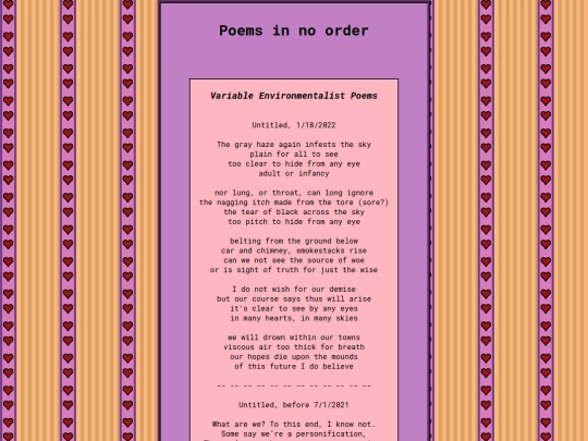 Poetry screenshot