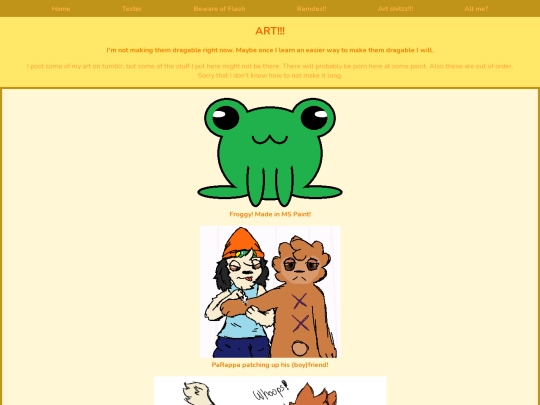 art-page screenshot