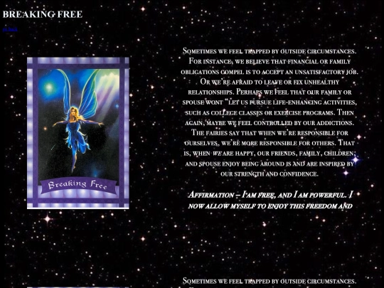 mywebsite/OracleCards/BreakingFree screenshot