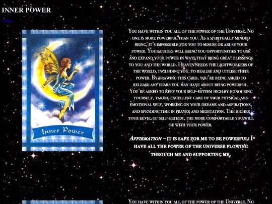 mywebsite/OracleCards/InnerPower screenshot