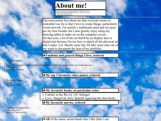 aboutme screenshot
