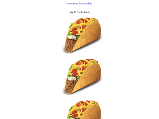 favoritefood screenshot