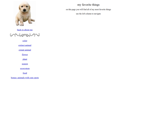 myfavoritethings screenshot