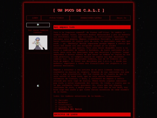 cali.html/caminoacali screenshot