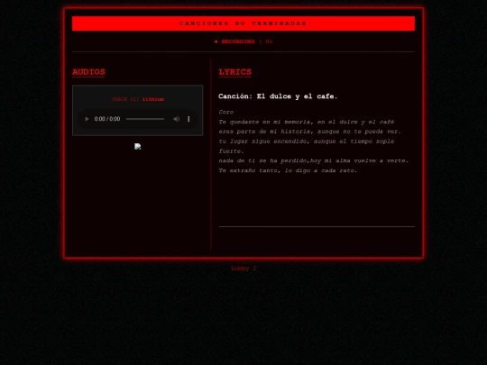 cali.html/grabacionesletras screenshot