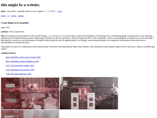 works/iwantthingstobebeautiful screenshot