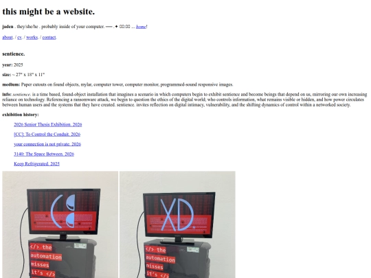 works/sentience screenshot