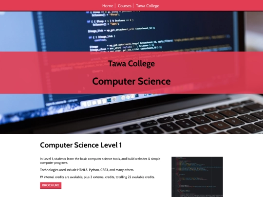 courses screenshot
