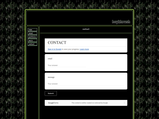 contact screenshot