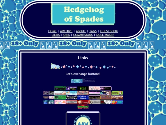 links screenshot