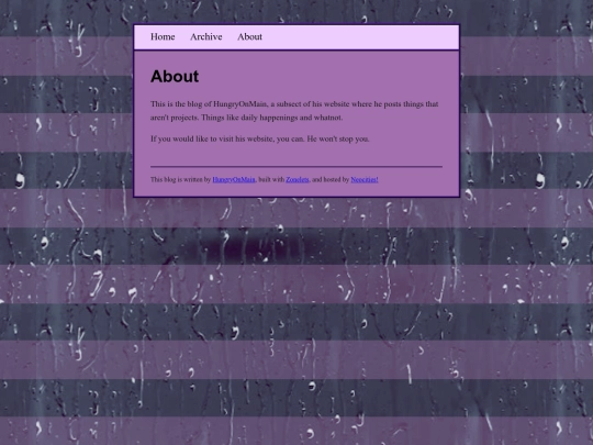 blog/about screenshot