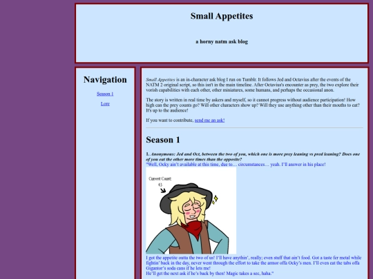 fandom/small appetites screenshot