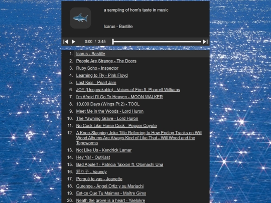 playlist/player screenshot
