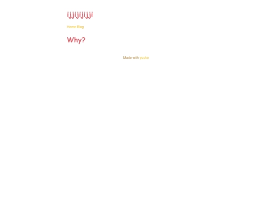 blog/why screenshot