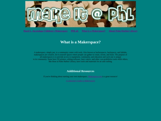 Makerspaces screenshot