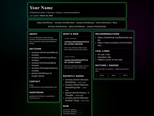 index screenshot