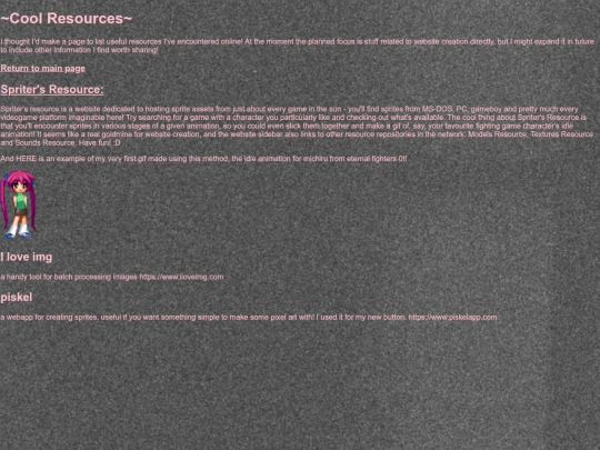 resources screenshot