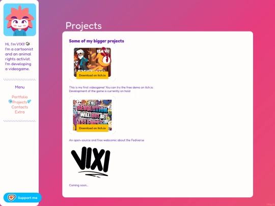 projects screenshot