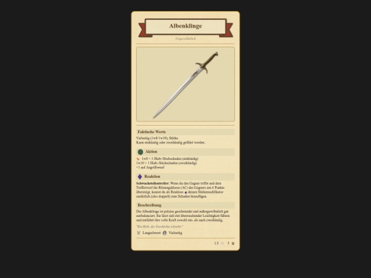 Items/AlbenWaffenSet/Albenklinge screenshot