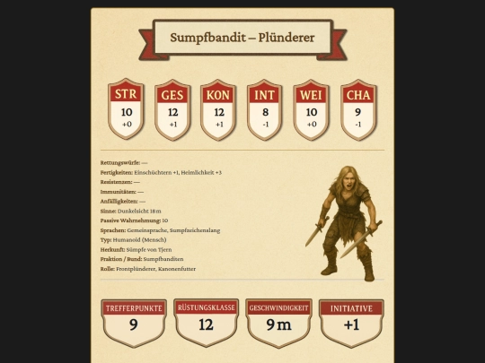 MonsterKarten/Banditen/Sumpfbanditenplnderer screenshot