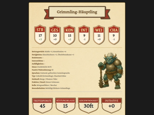 MonsterKarten/Grimmlinge/GrimmlingHuptling screenshot
