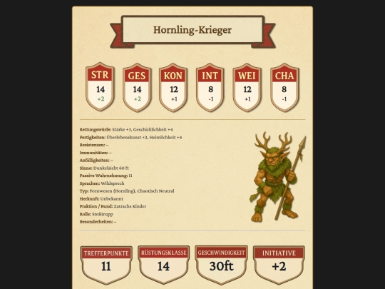 MonsterKarten/Hornlinge/HornlingKrieger screenshot