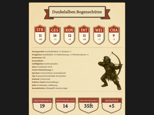 MonsterKarten/Kronenbund/DunkelalbenSchtze screenshot