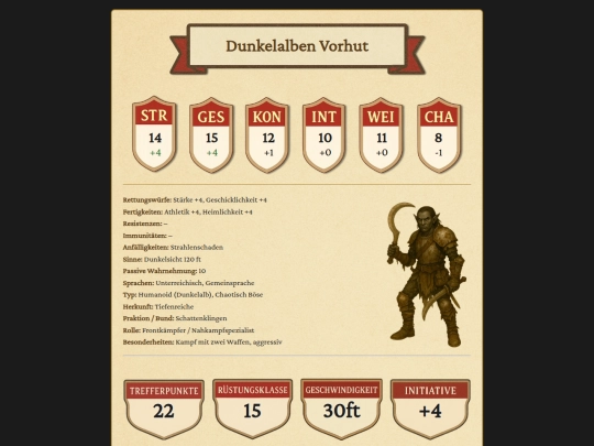 MonsterKarten/Kronenbund/DunkelalbenVorhut screenshot