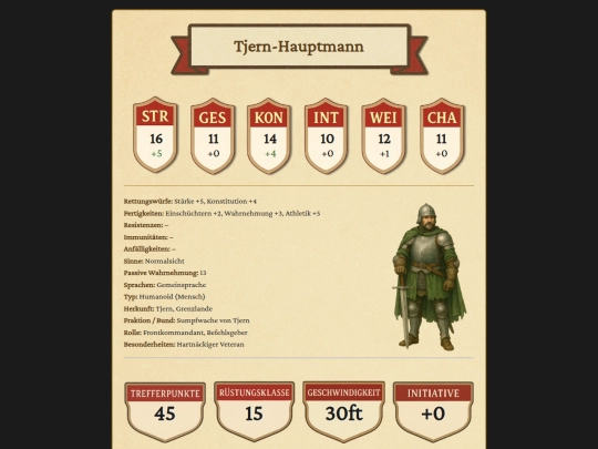 MonsterKarten/Tjern/TjernHauptmann screenshot