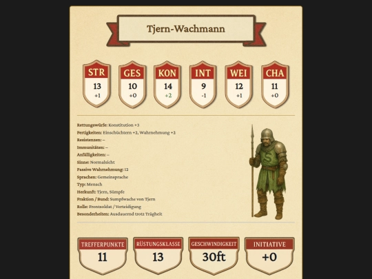 MonsterKarten/Tjern/TjernWachmann screenshot