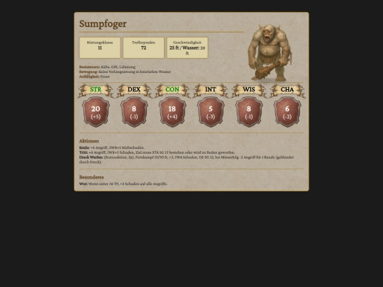 MonsterKarten/Trolle/Sumpfoger screenshot