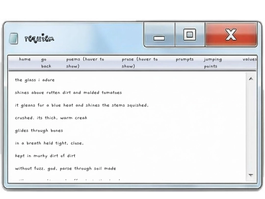 poems/requiem screenshot