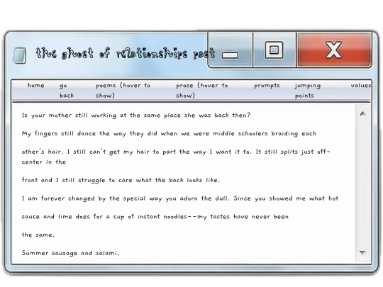 poems/theghostofrelationshipspast screenshot