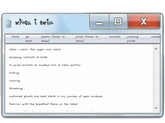 poems/wheniswim screenshot