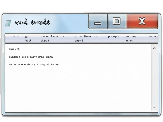 poems/wordsounds screenshot
