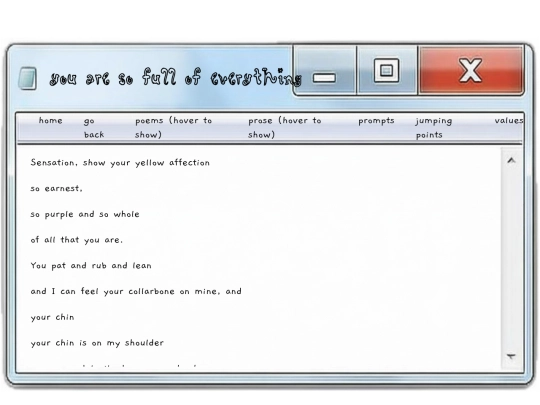 poems/youaresofullofeverything screenshot