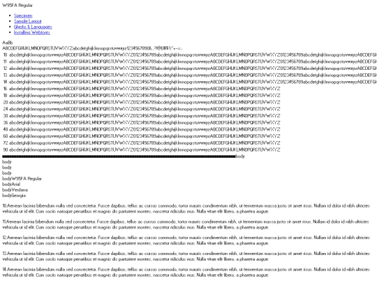 font/w95fa-demo screenshot