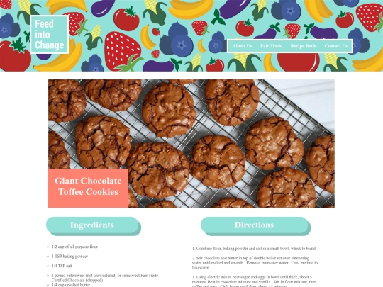 Feed Into Change/ToffeeCookies screenshot