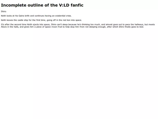 outline screenshot