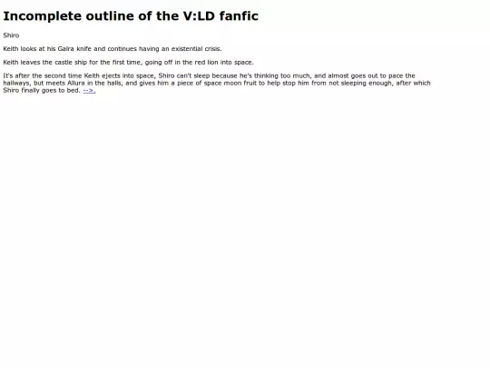 story-outline screenshot