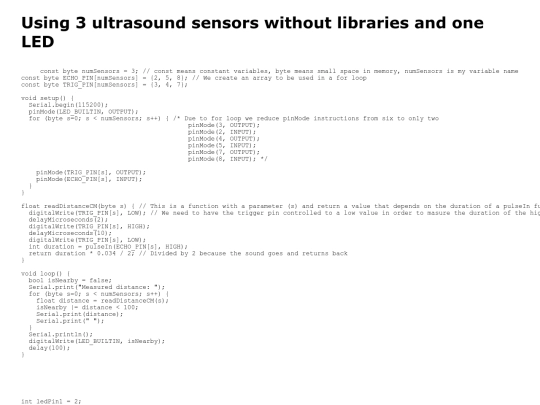 smartcane/ultrasound screenshot