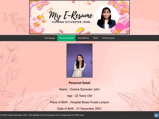personal_detail screenshot