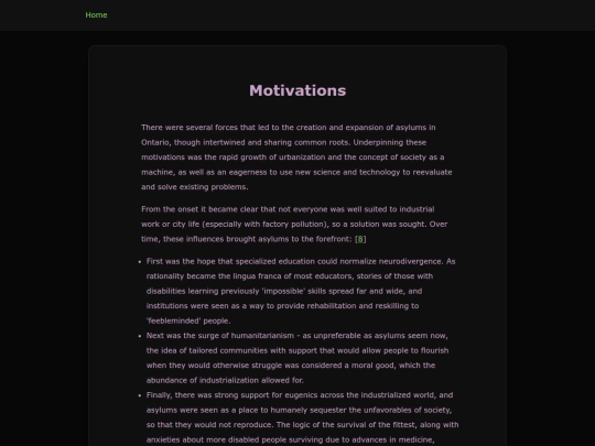 motivations screenshot