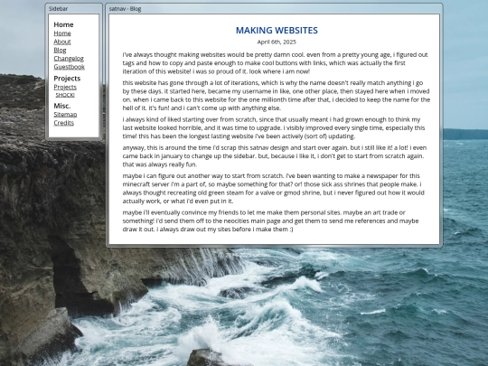 blog/making-websites screenshot