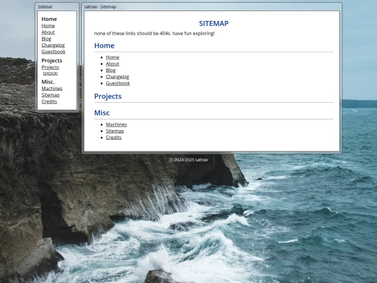 sitemap screenshot