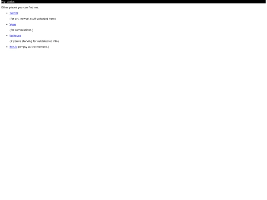 links screenshot
