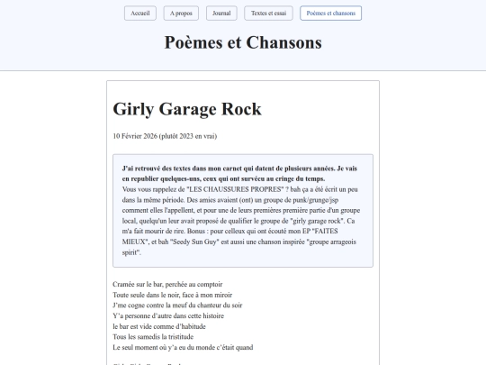 poemes-chansons/girlygaragerock screenshot