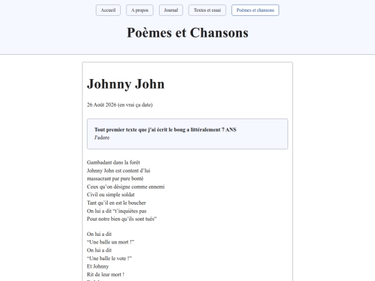 poemes-chansons/johnnyjohn screenshot